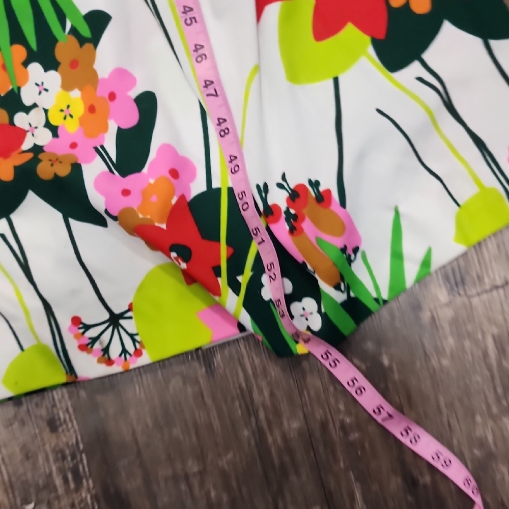 Vintage Green and Floral Maxi Dress - Picture 10 of 12